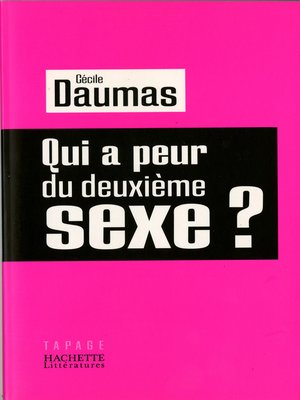 cover image of Qui a peur du deuxième sexe ?